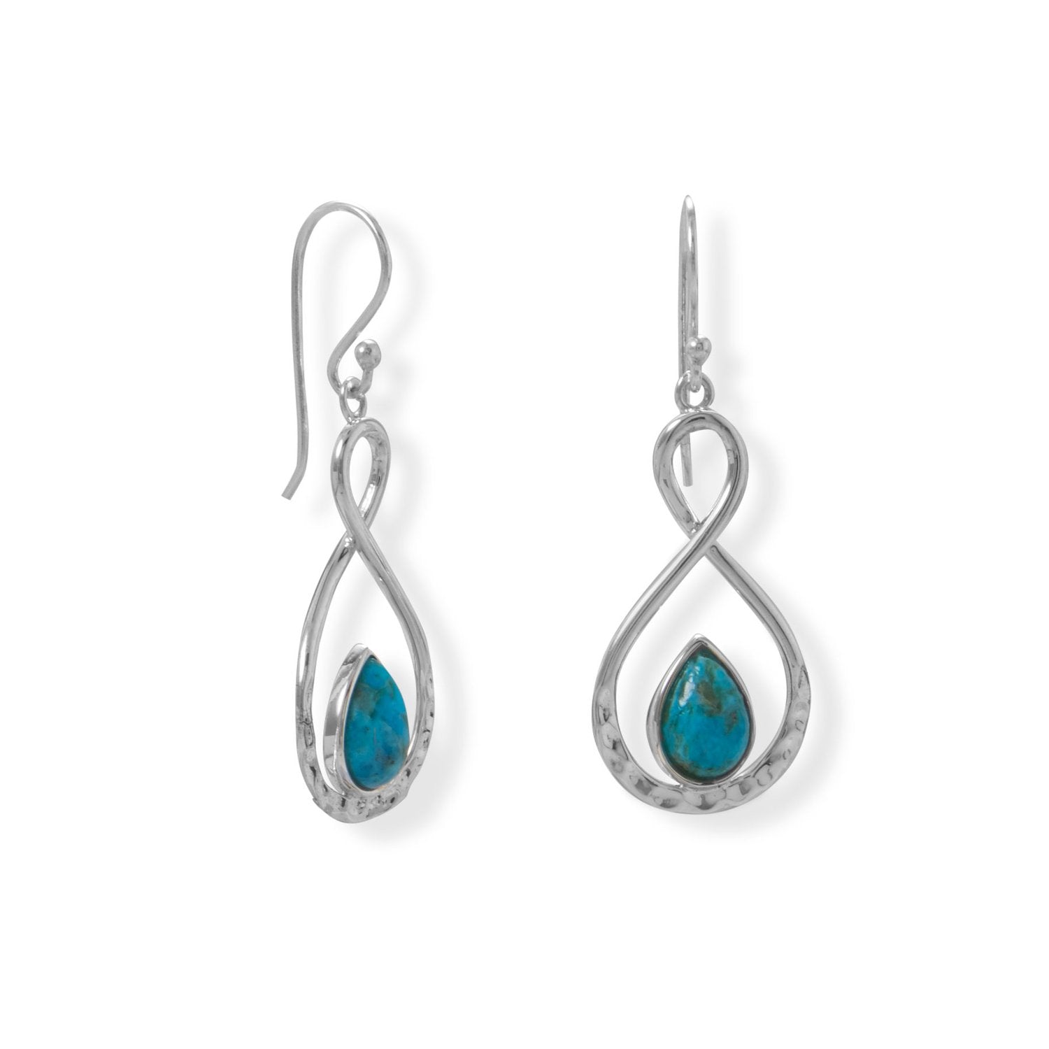 Figure 8 Turquoise French Wire Earring