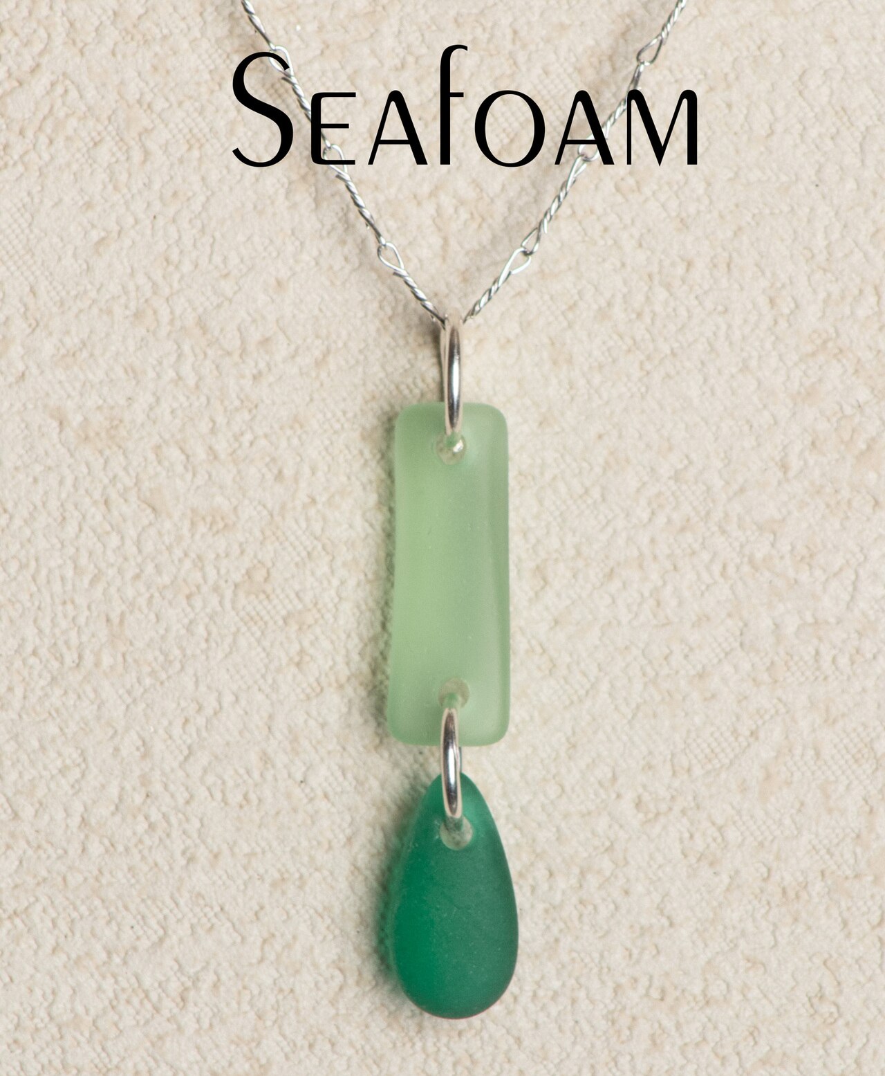 Seaglass Dew Drop Necklace