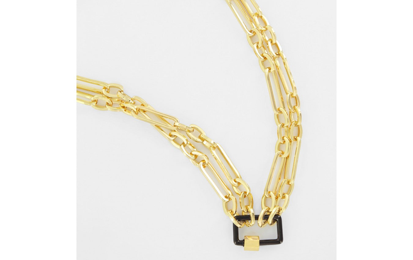 Double Layered Chain Link Necklace