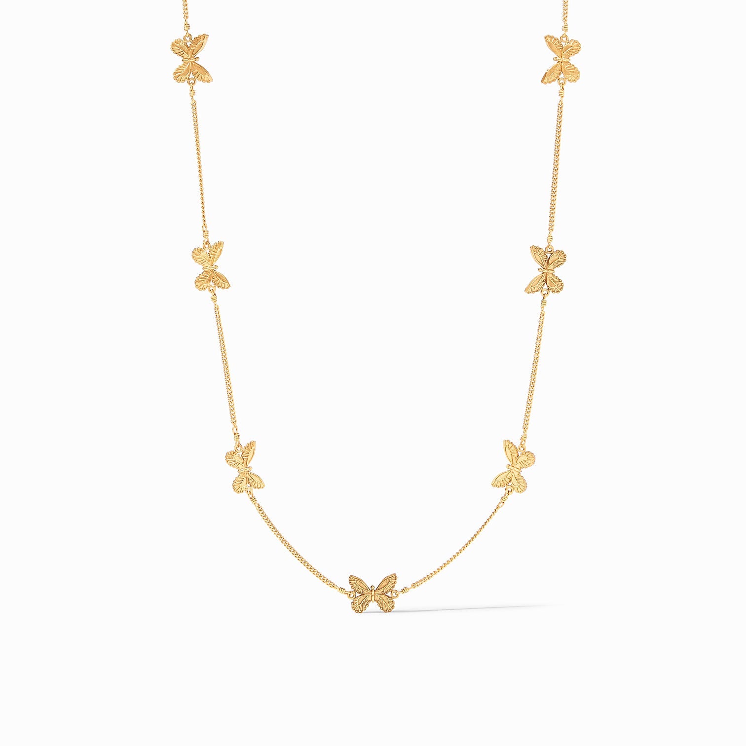 Butterfly Delicate Station Necklace - Julie Vos