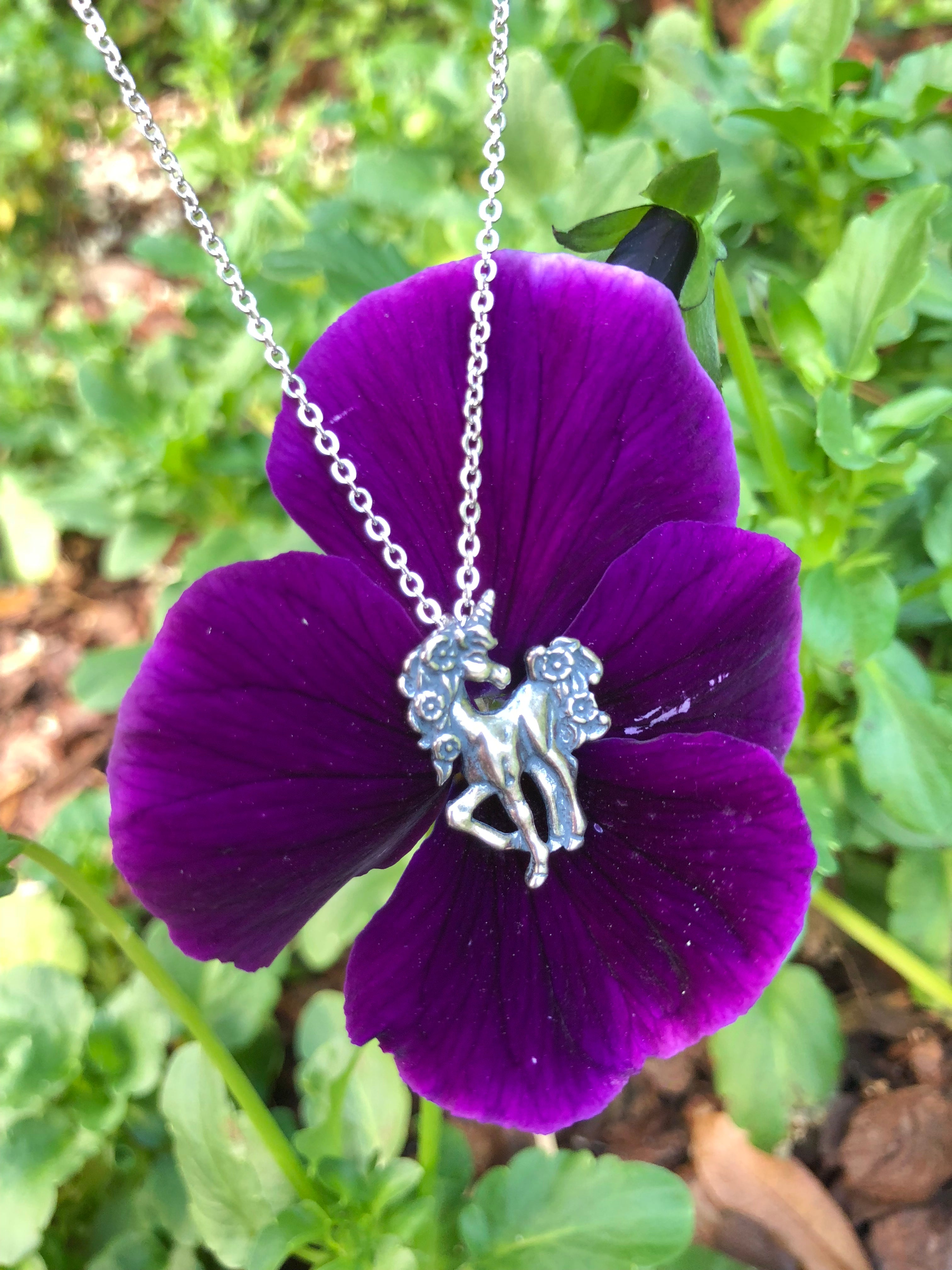 Sterling Silver Unicorn necklace