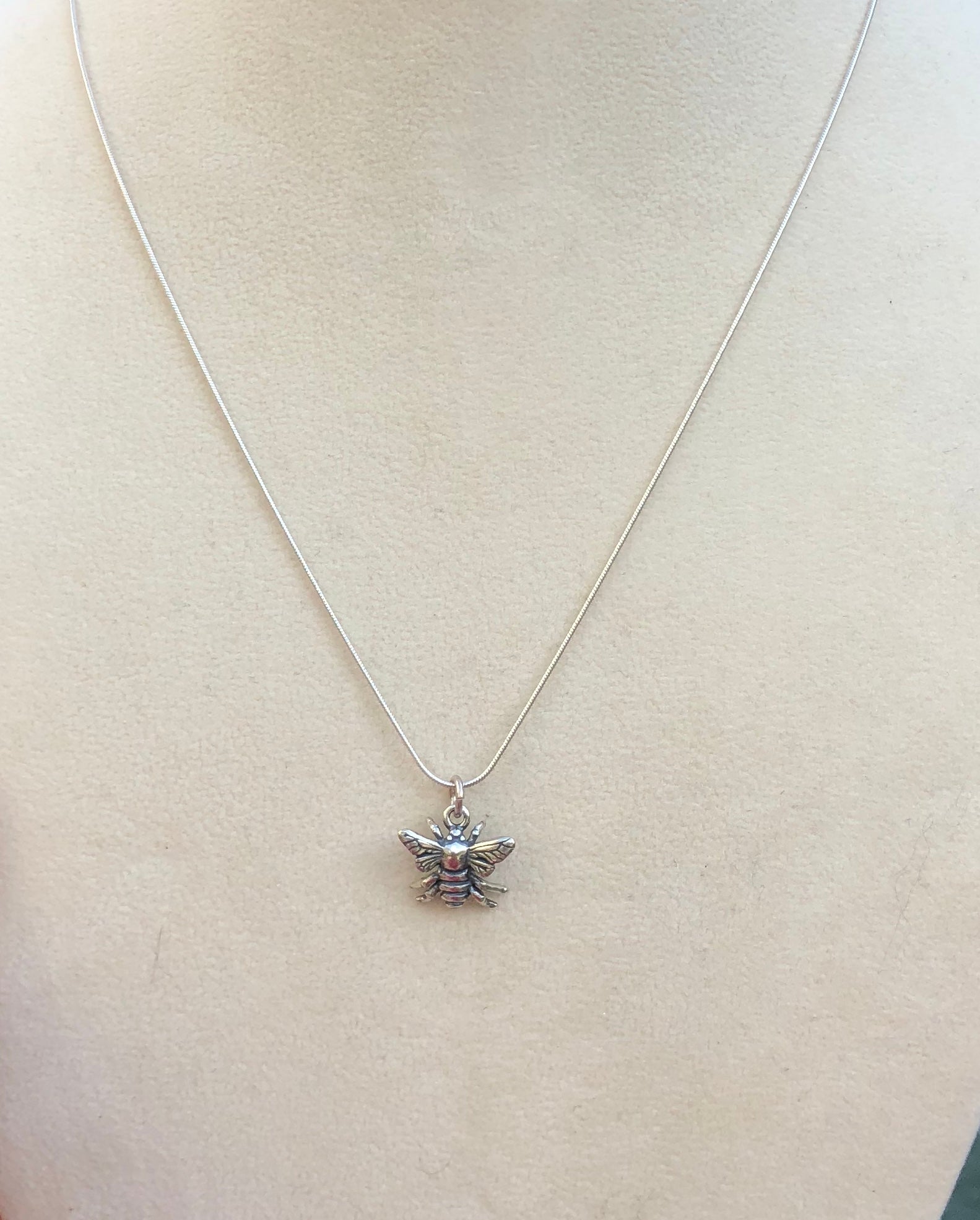 Sterling Silver Bee Necklace