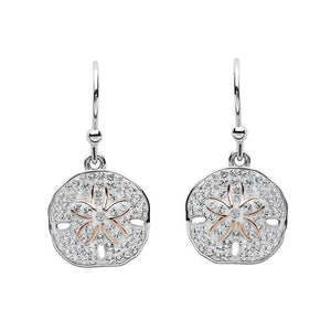 Sand Dollar Earrings with Swarovski® Crystals