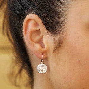Sand Dollar Earrings with Swarovski® Crystals