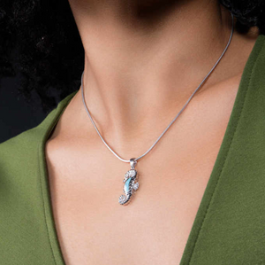 Seahorse Larimar Necklace