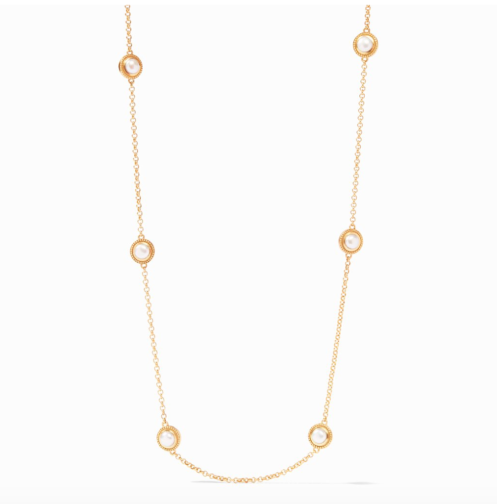 Loire Pearl Station Necklace