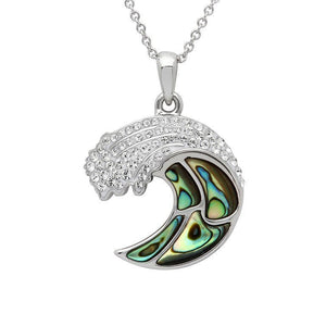 Abalone Shell Wave necklace
