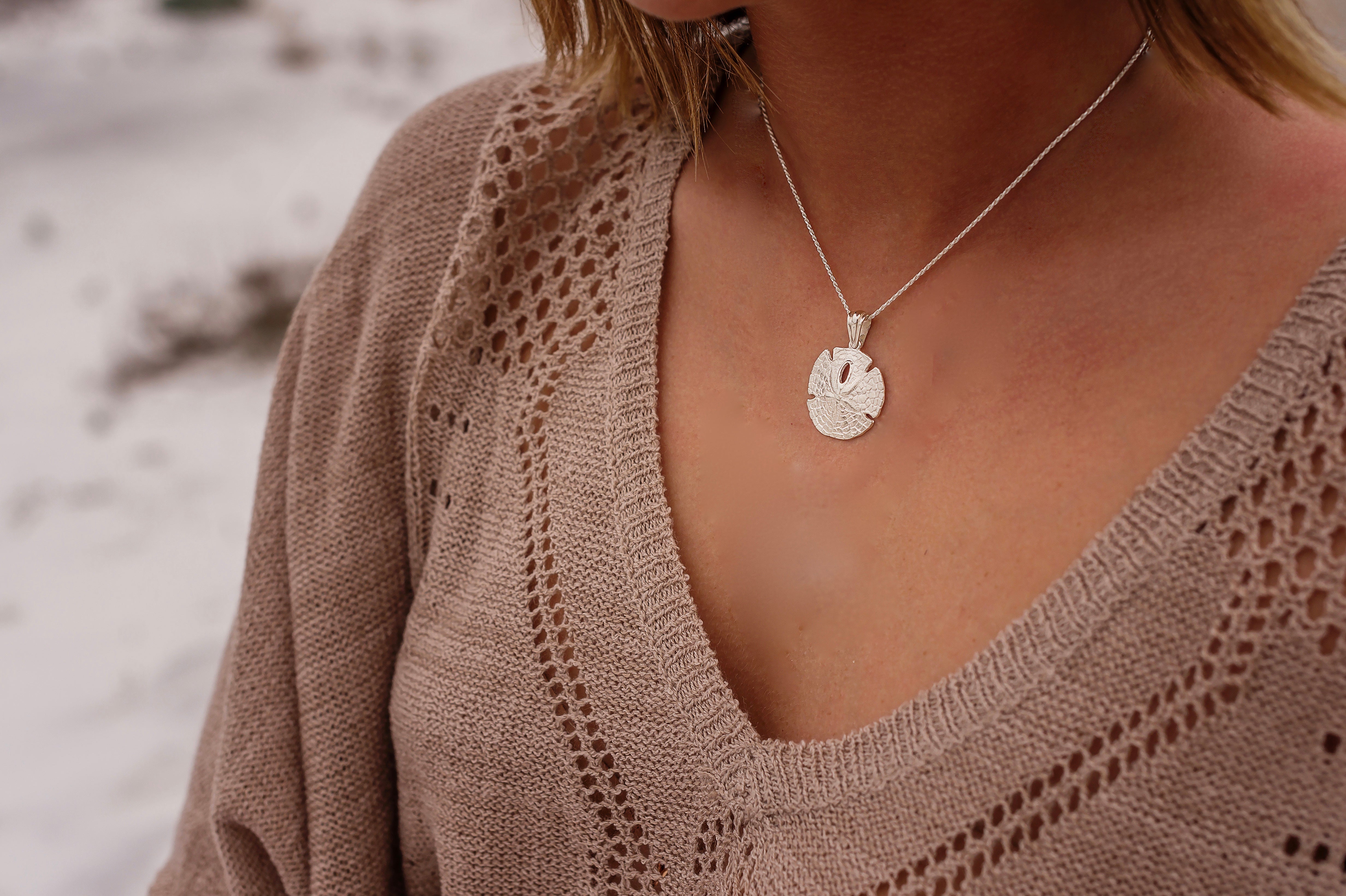 Two-Tone Sand Dollar Necklace – Whitmire's