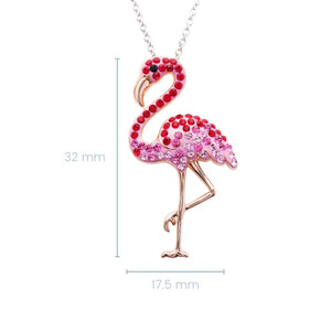 Pink Flamingo With Swarovski® Crystals