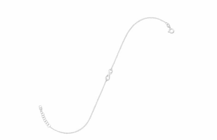 Infinity Sterling Silver Anklet