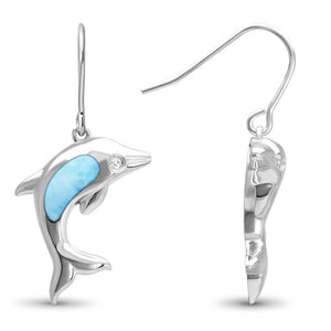 Dolphin Marahlago Larimar Earrings