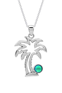 LeightWorks Crystal Palm Tree Pendant