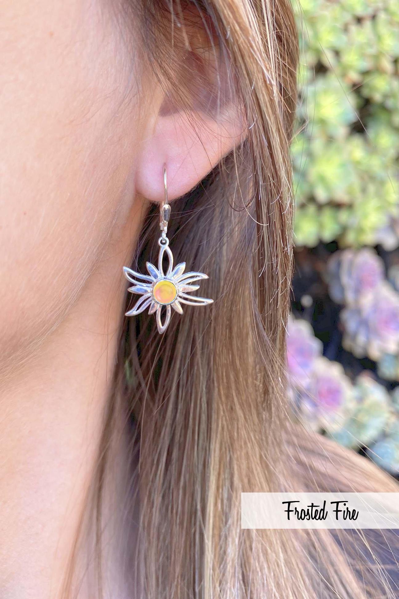 Leightworks Crystal Sun Earrings